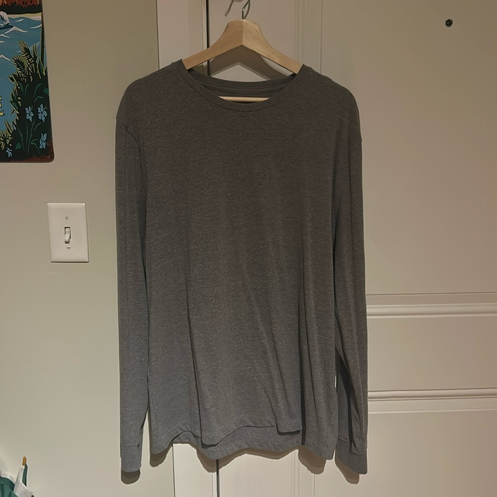 J. Crew Men’s Long Sleeve T-Shirt - Gray Heather
